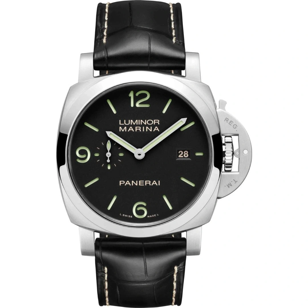 pam03312_1 Panerai Luminor Marina 44mm PAM03312 Steel Black Dial - Image 1