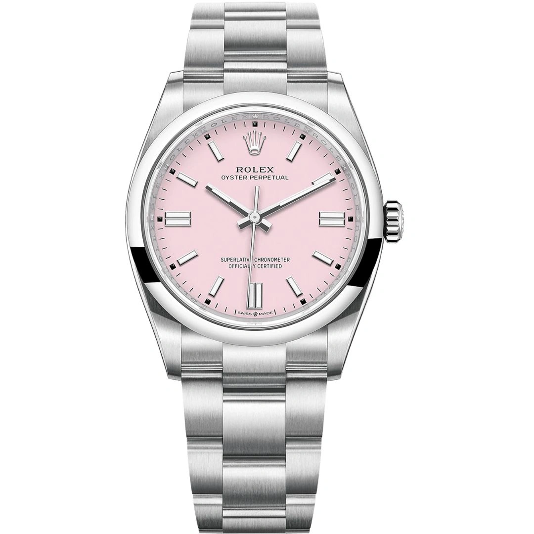 126000-0008_1 Rolex Oyster Perpetual 36 126000 Stainless Steel Pink Dial - Image 1