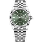 Rolex Datejust 36 126234 Stainless Steel Green Dial Jubilee