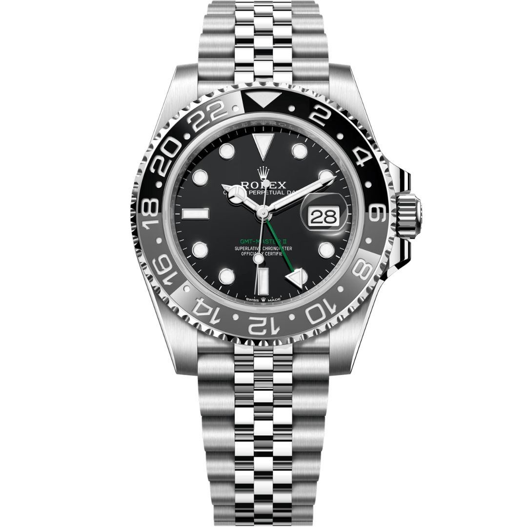 126710grnr-0003_1 Rolex GMT-Master II 126710GRNR "Bruce Wayne" Stainless Steel Jubilee - Image 1