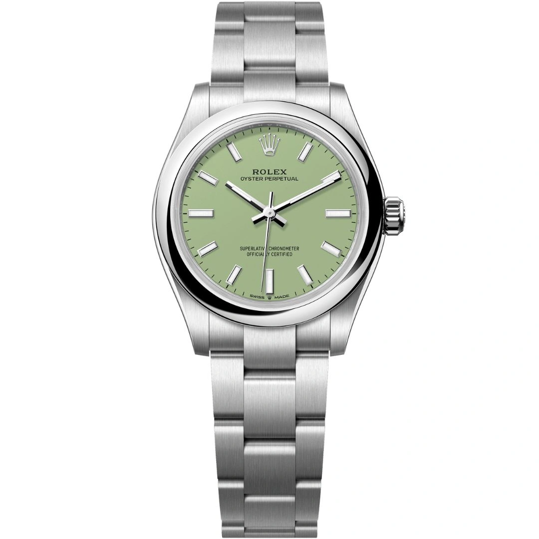 277200-0012_1 Rolex Oyster Perpetual 31 277200 Stainless Steel Pistachio Dial - Image 1