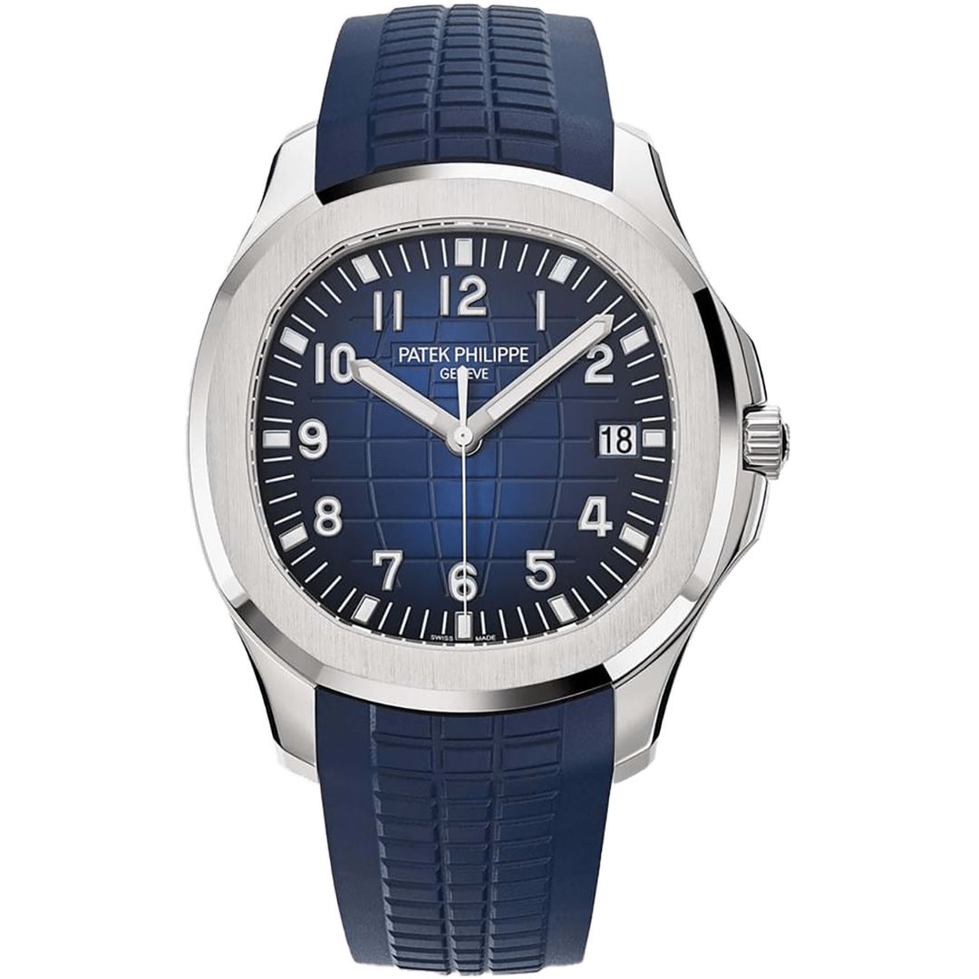 5168G-001_1 Patek Philippe Aquanaut 5168G-001 White Gold Blue Dial - Image 1