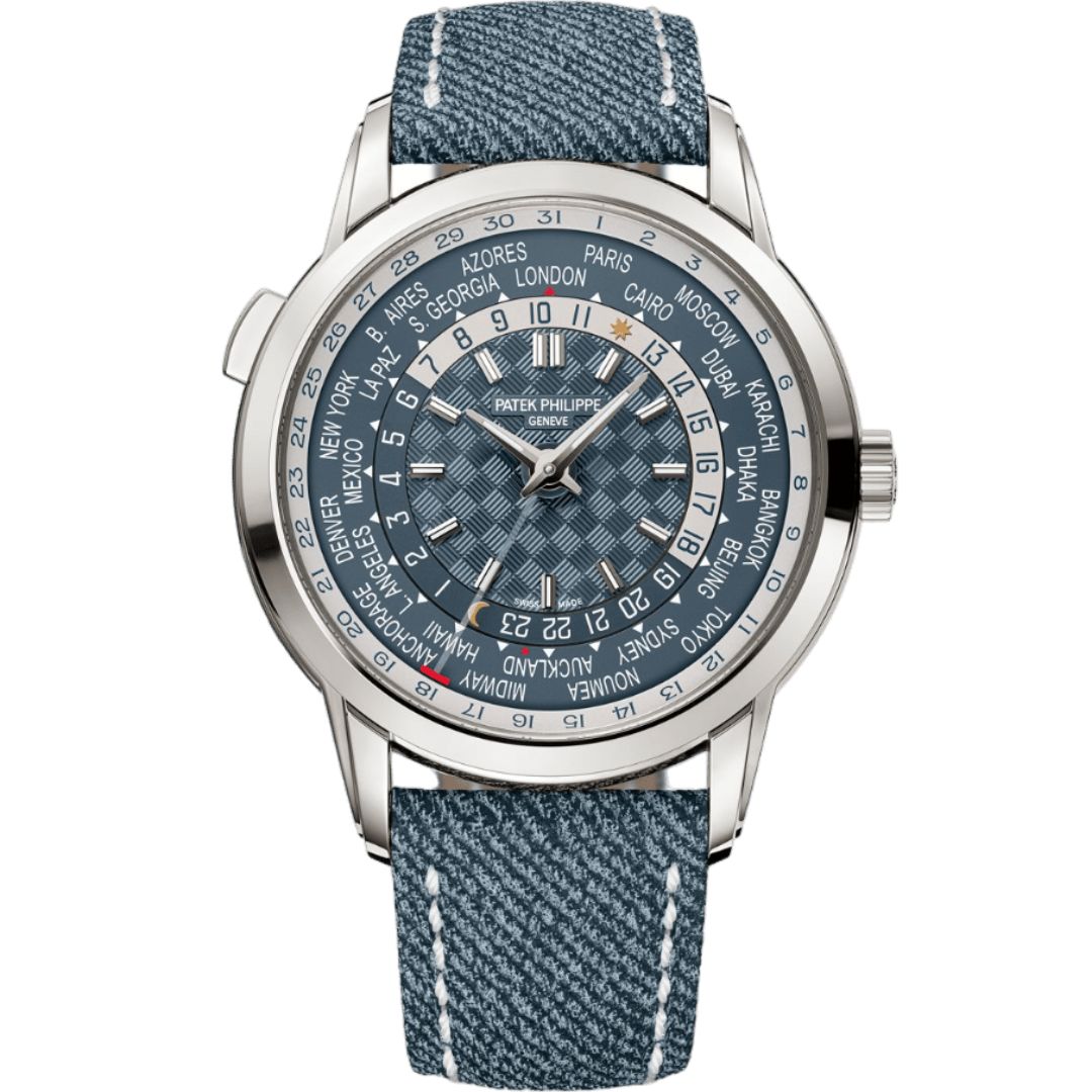 5330g-001_1 Patek Philippe World Time Date 5330G-001 White Gold Blue Dial - Image 1