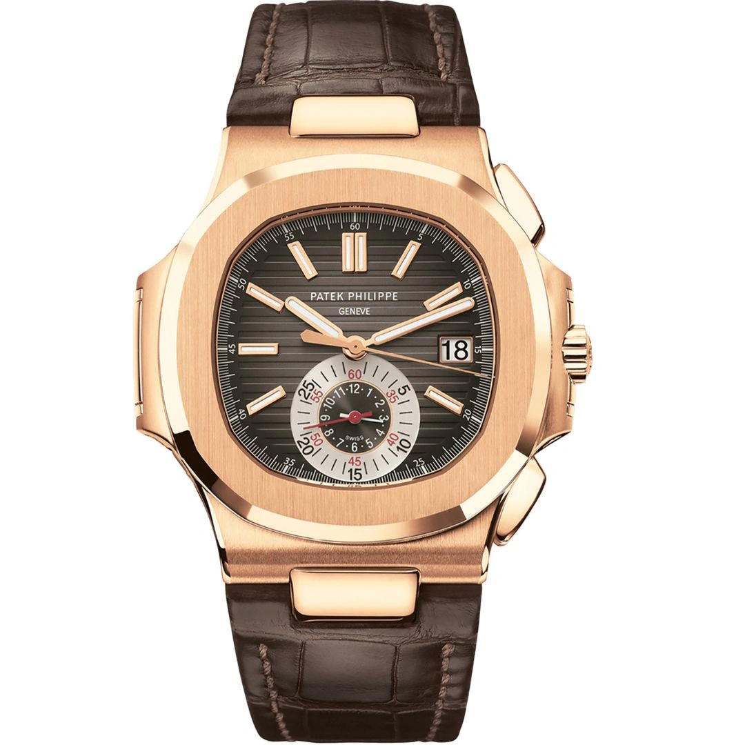 5980r-001_1 Patek Philippe Nautilus 5980R-001 Rose Gold Brown Dial - Image 1