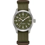Hamilton Khaki Field Mechanical Power Reserve 40mm H69509960 Stainless Steel Green Dial