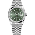 Rolex Datejust 36 126200 Stainless Steel Green Dial Jubilee