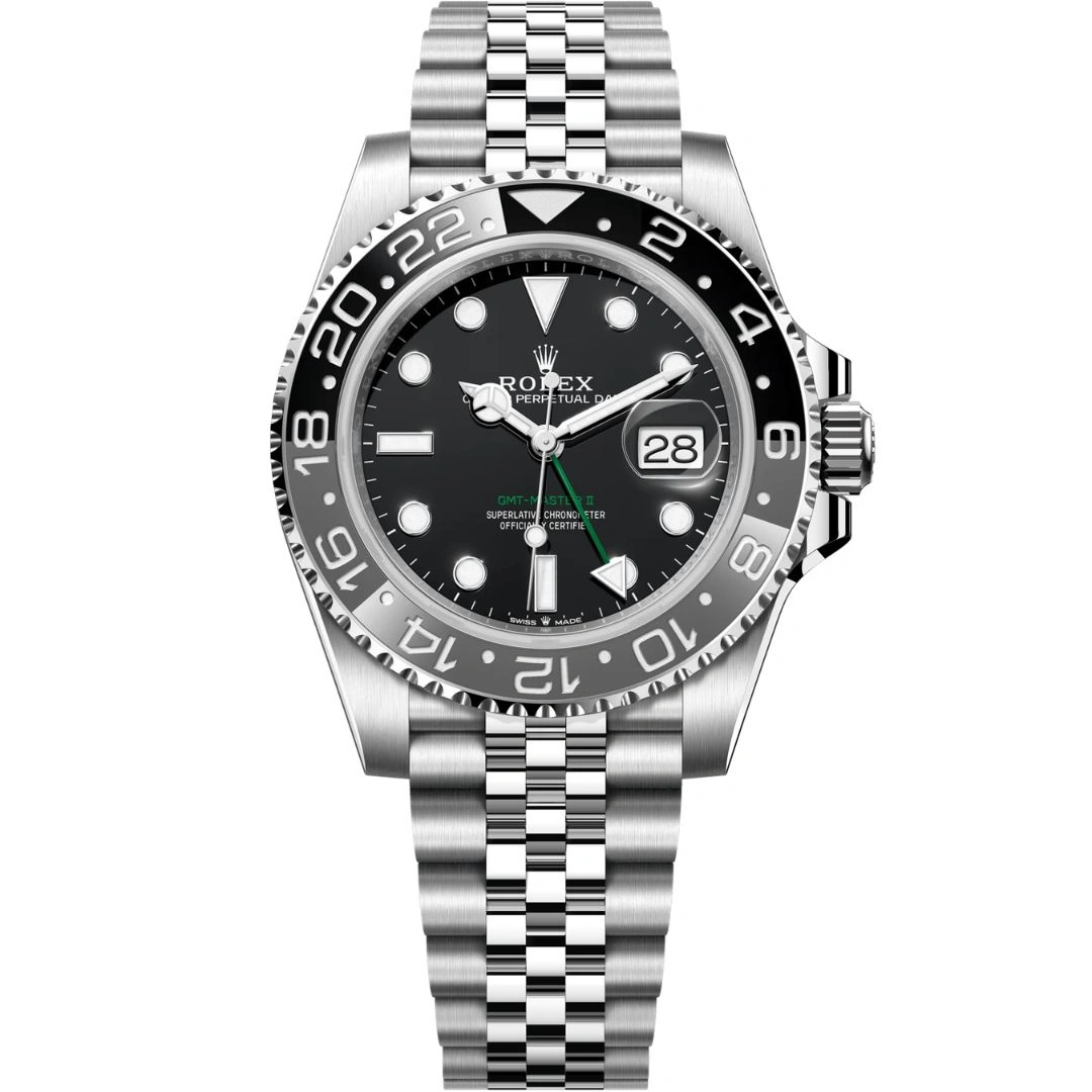 126710grnr-0003_1 Rolex GMT-Master II 126710GRNR "Bruce Wayne" Stainless Steel Jubilee