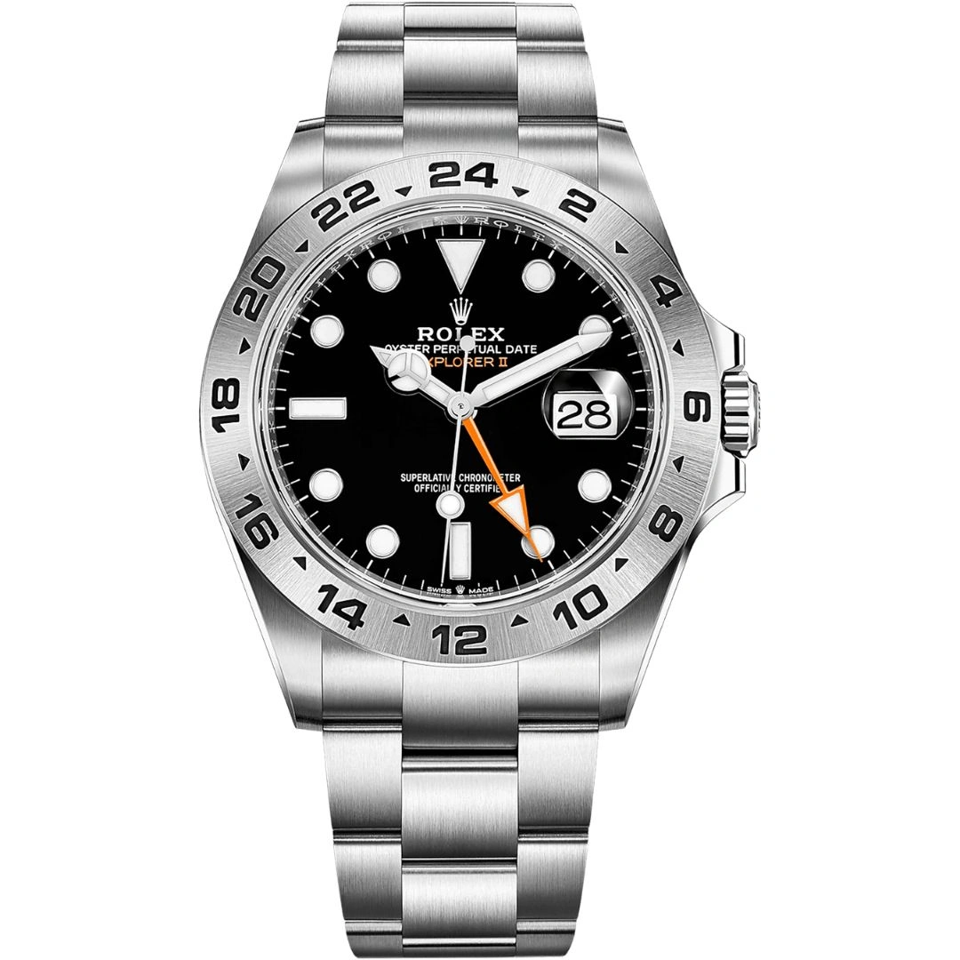 226570-0002_1 Rolex Explorer II 42mm 226570 Stainless Steel Black Dial