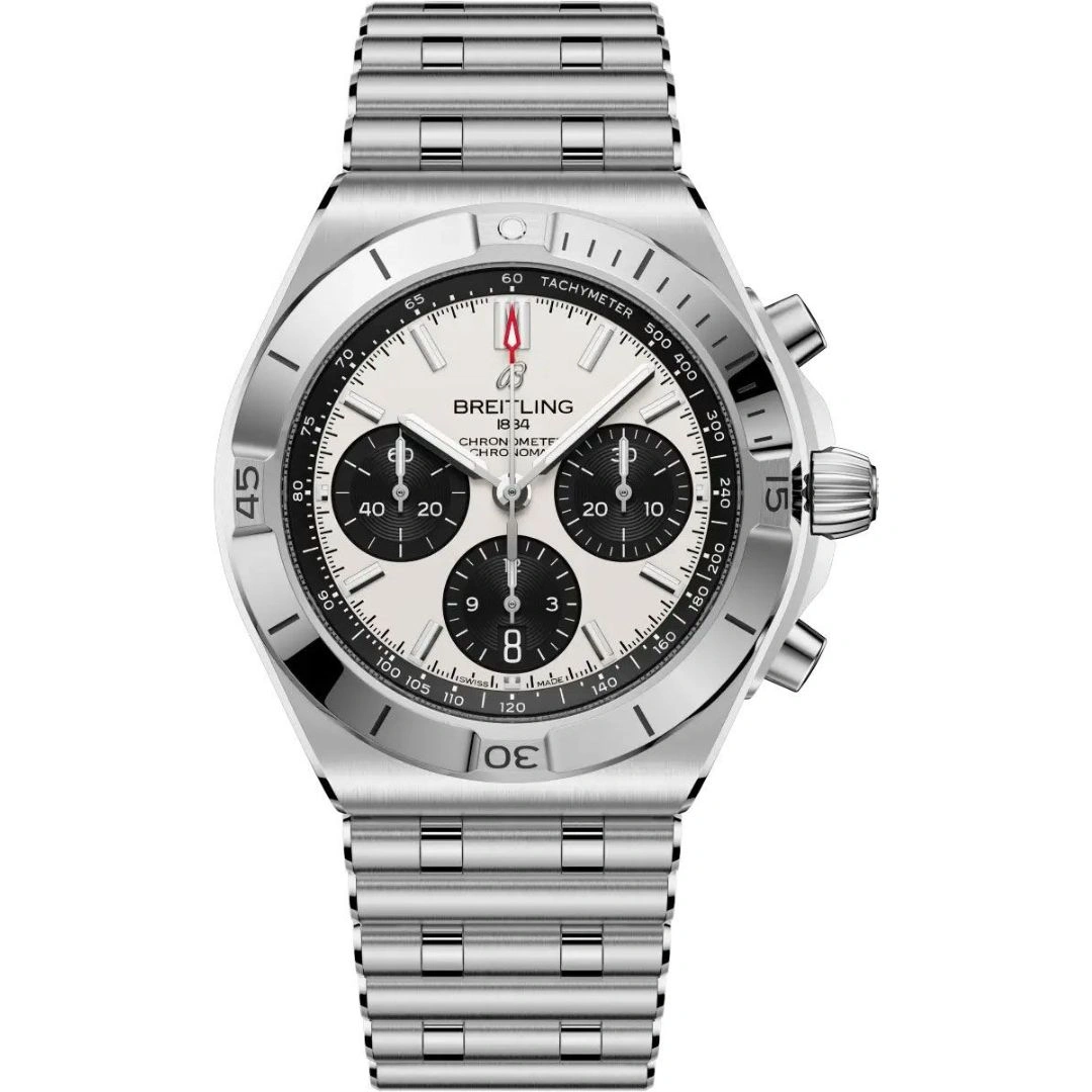 Breitling Chronomat B01 AB0158101A1A1 42mm Stainless Steel White Dial Breitling Chronomat B01 AB0158101A1A1 42mm Stainless Steel White Dial
