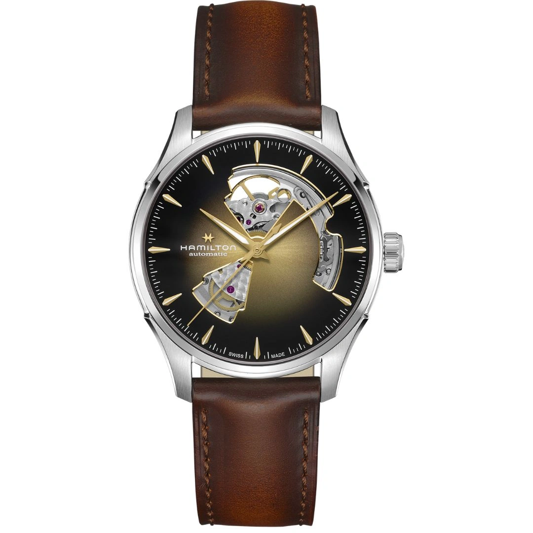 h32675501_1 Hamilton Jazzmaster Open Heart Auto 40mm H32675501 Champagne Dial - Image 1