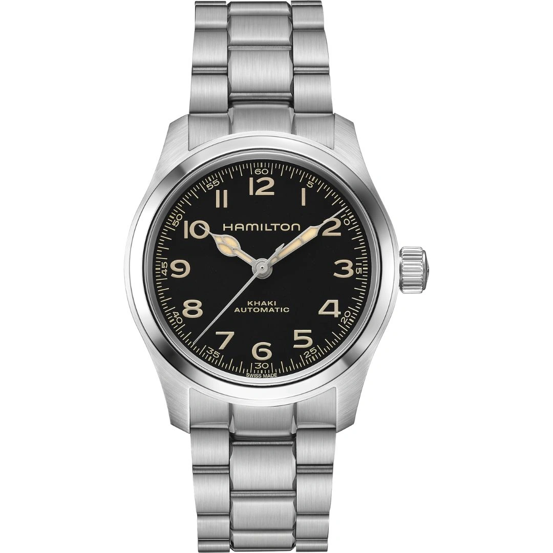 h70405130_1 Hamilton Khaki Field Murph Auto 38mm H70405130 Black Dial - Image 1