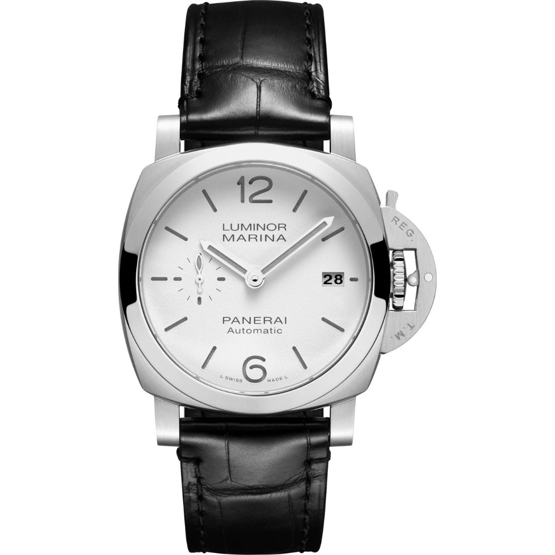 pam01371_1 Panerai Luminor Quaranta PAM01371 44mm Stainless Steel White Dial
