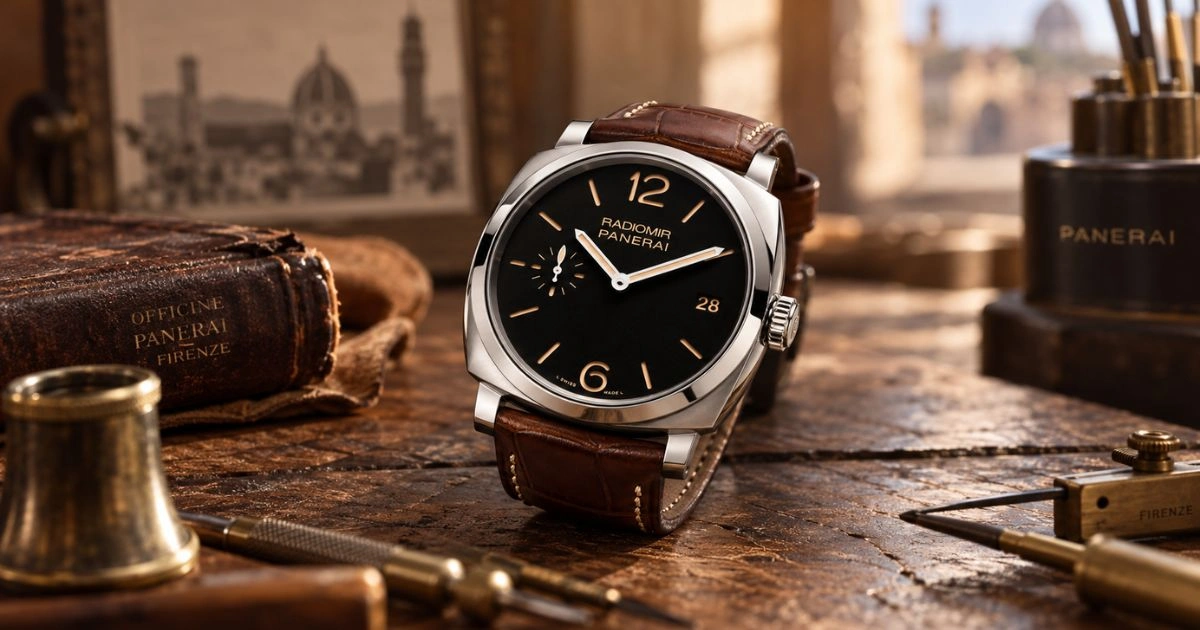 Panerai history from Florence to a global legend, highlighting the brand’s Italian heritage, iconic watch designs, and maritime legacy.