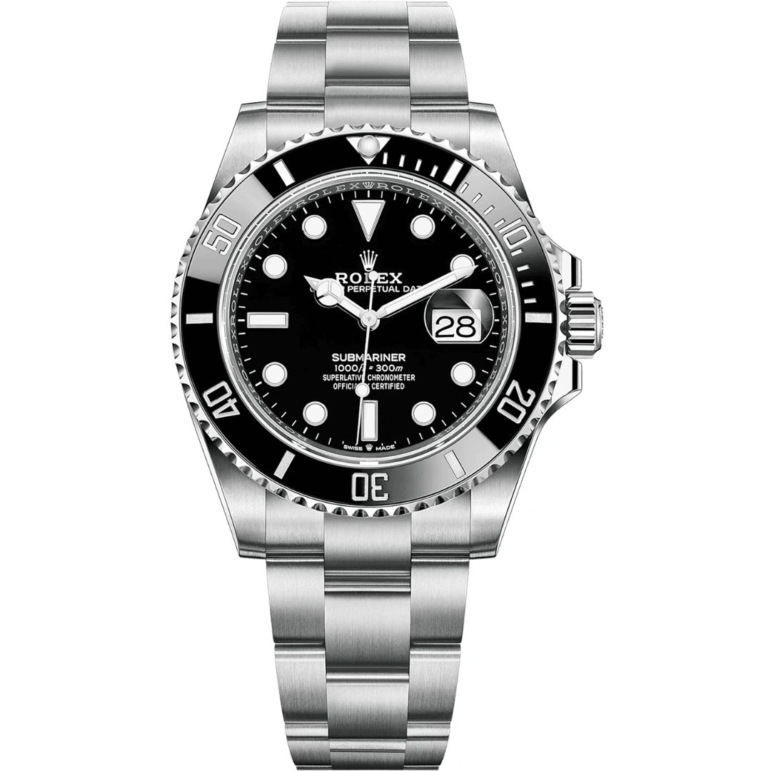 126610ln-0001_1 Rolex Submariner Date 126610LN stainless steel black dial watch