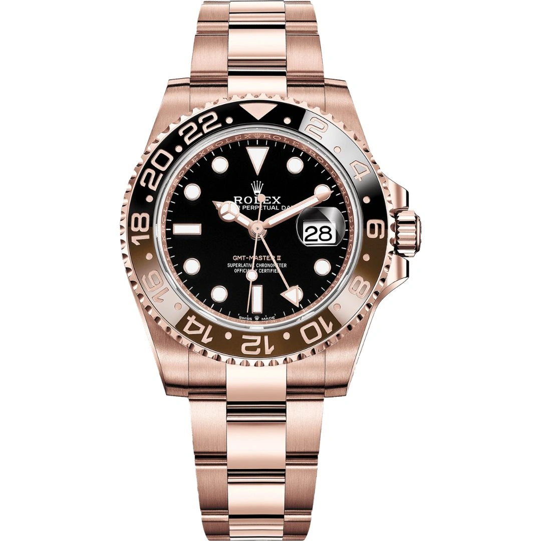 126715chnr-0001_1 Rolex GMT-Master II 126715CHNR "Root Beer" Rose Gold