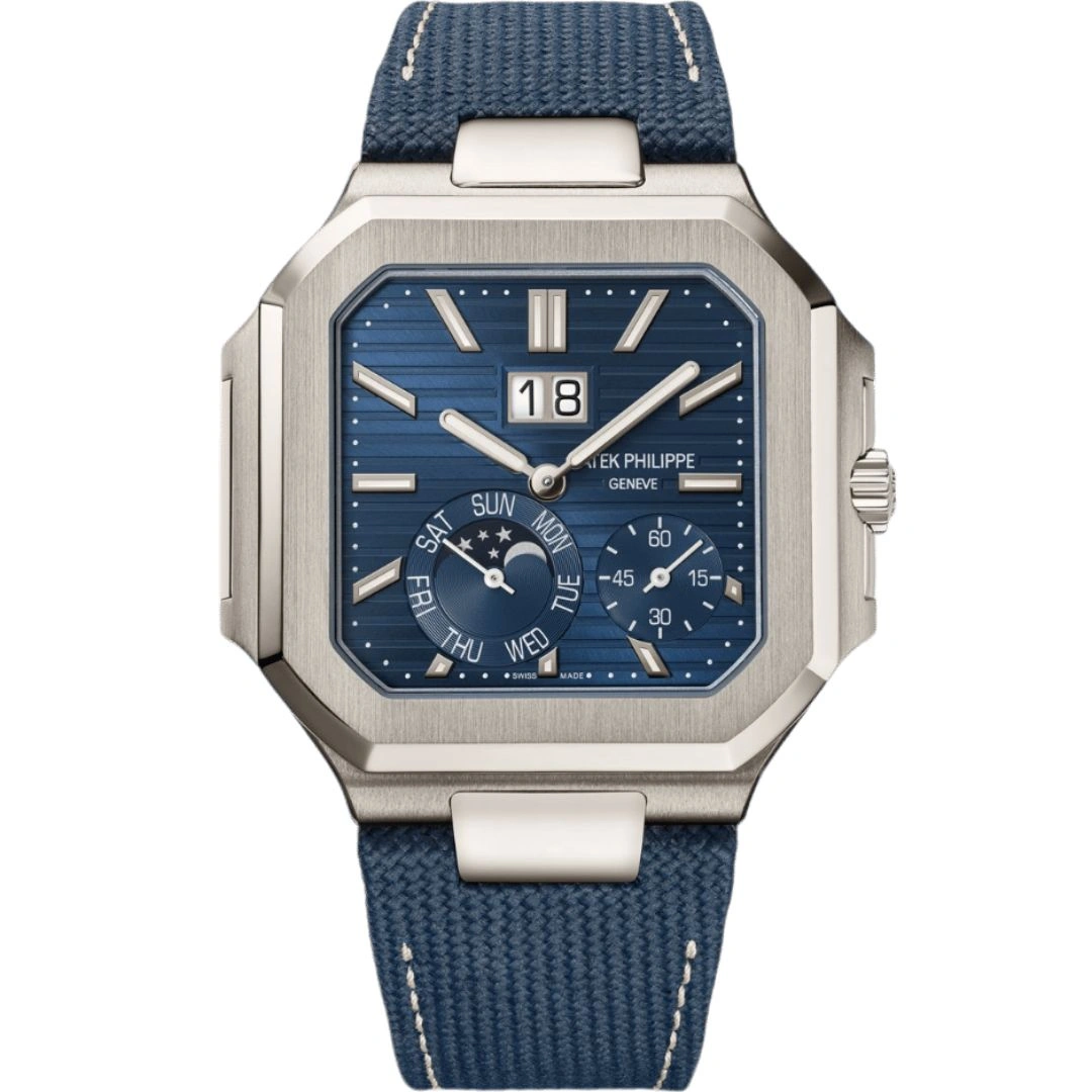5822p-001_1 Patek Philippe Cubitus 5822P-001 Platinum Blue Dial