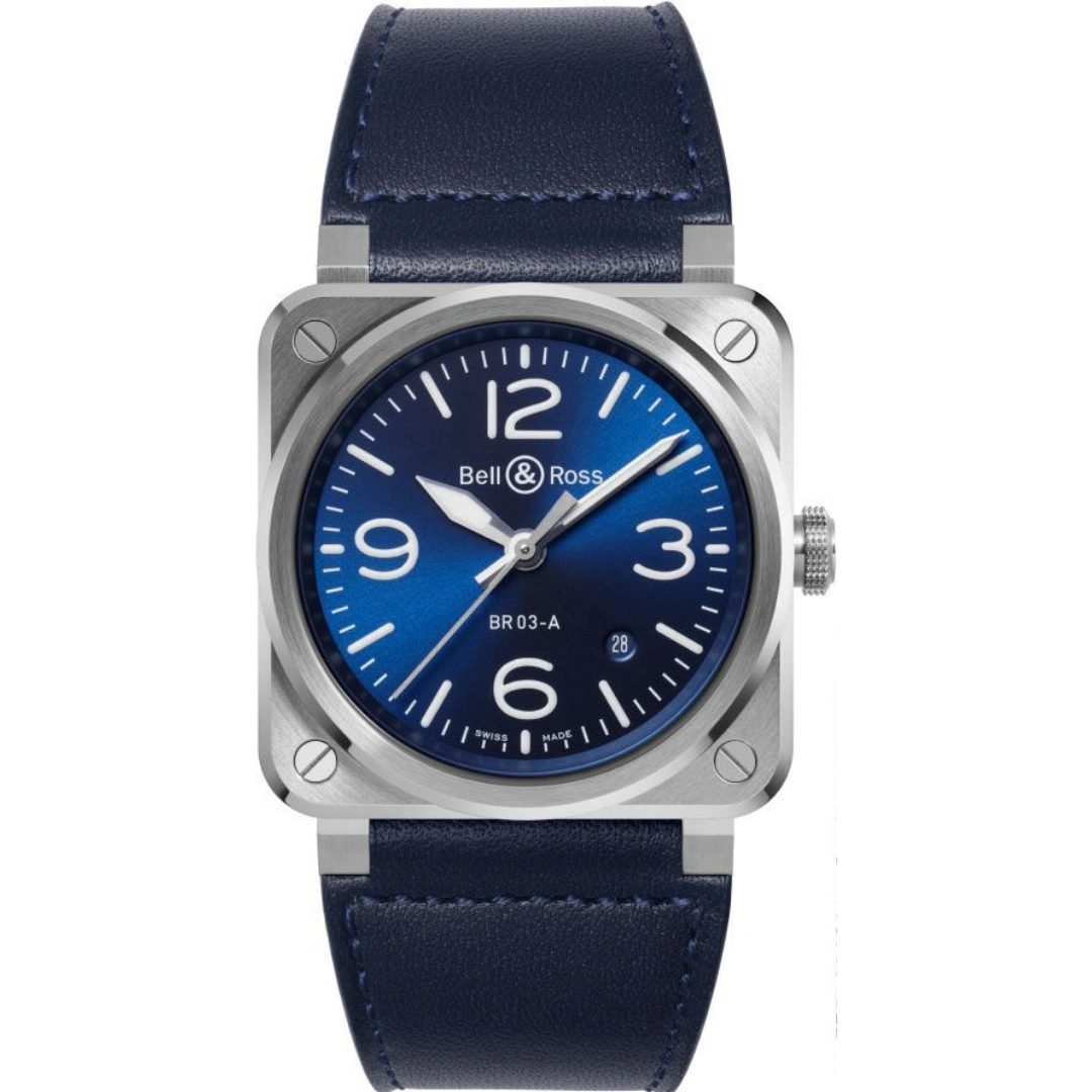 br03a-blu-st-sca_1 Bell & Ross BR 03 Blue Steel 41mm BR03A-BLU-ST/SCA