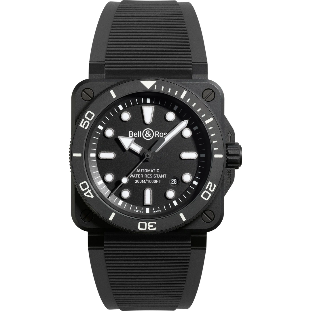 br03a-d-bl-ce-srb_1 Bell & Ross BR 03 Diver Black Matte Ceramic 42mm BR03A-D-BL-CE/SRB