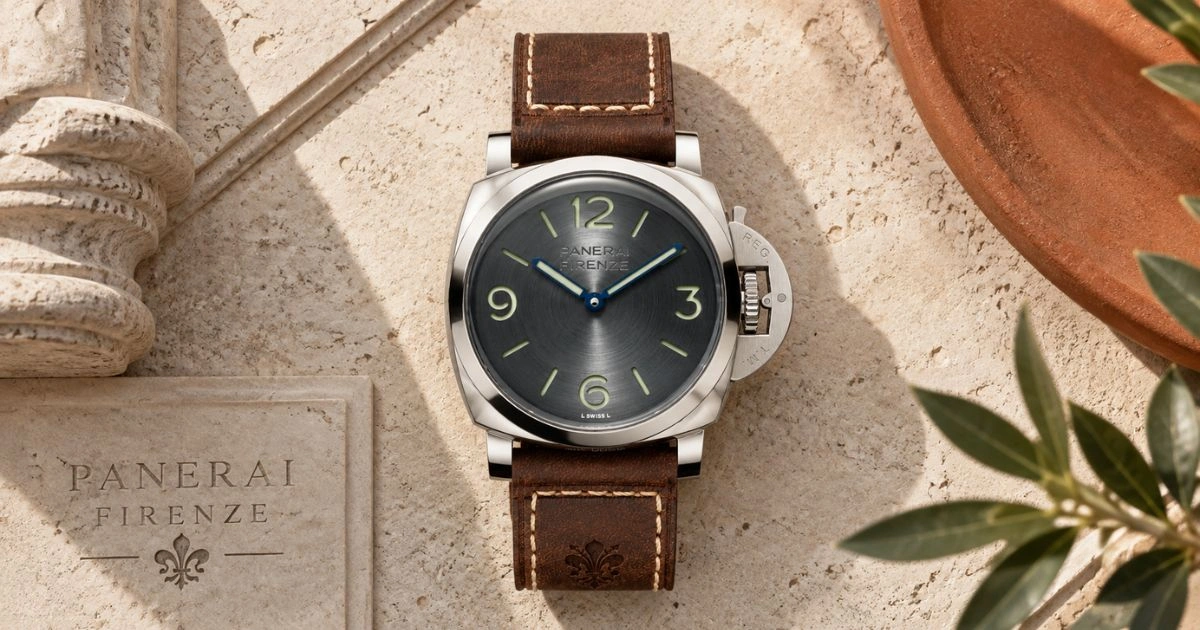Panerai Luminor Firenze 8 Giorni luxury watch showcasing a century of Italian heritage, iconic Luminor design, and refined watchmaking craftsmanship.