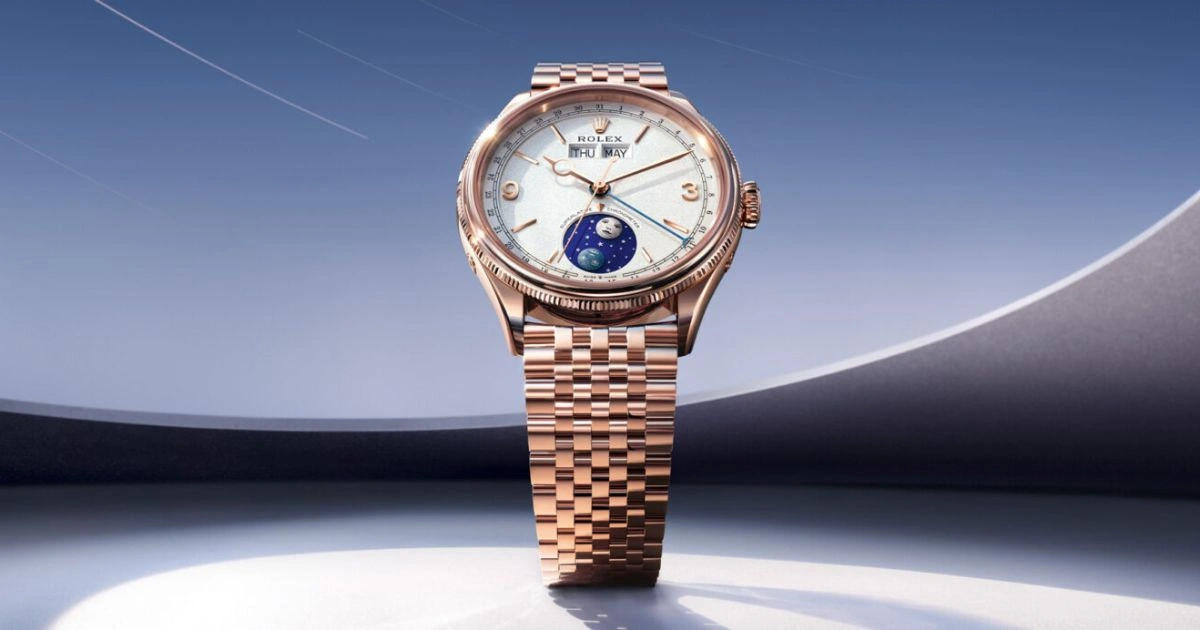 Rolex Perpetual Padellone 39mm annual calendar watch showcasing its classic design, date display, and elegant vintage-inspired style.